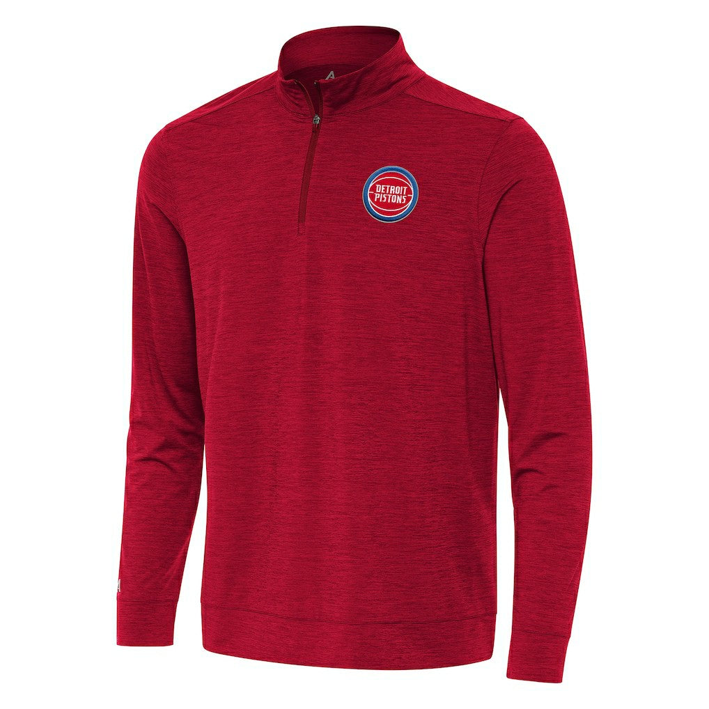 Detroit Pistons Antigua Bright Quarter-Zip Top sale