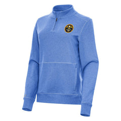 Denver Nuggets Antigua Women's Crush Quarter-Zip Fleece Sweatshirt sale