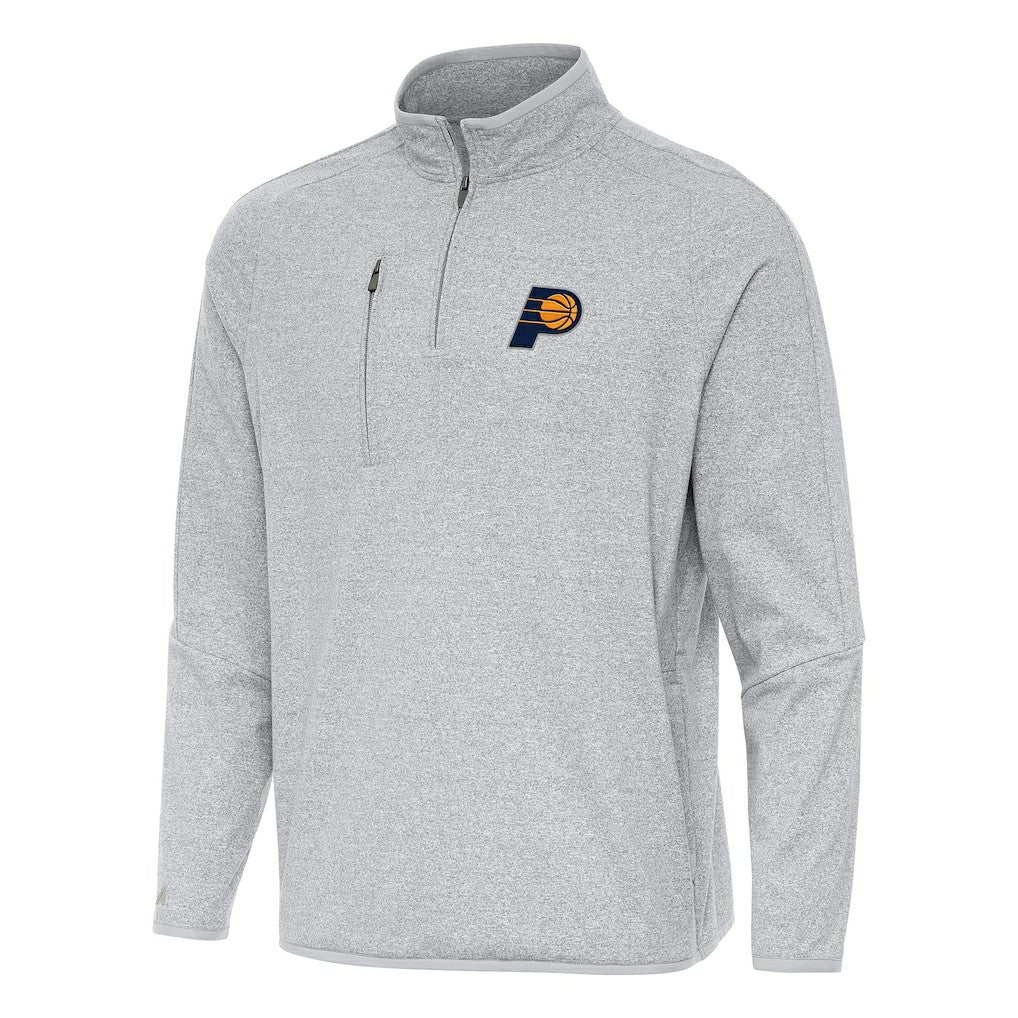 Indiana Pacers Antigua Certain Quarter-Zip Tri-Blend Sweatshirt