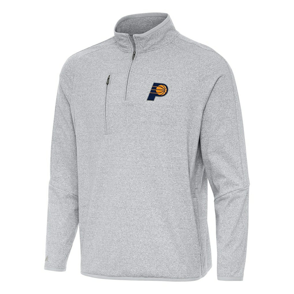 Indiana Pacers Antigua Certain Quarter-Zip Tri-Blend Sweatshirt