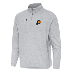 Indiana Pacers Antigua Certain Quarter-Zip Tri-Blend Sweatshirt