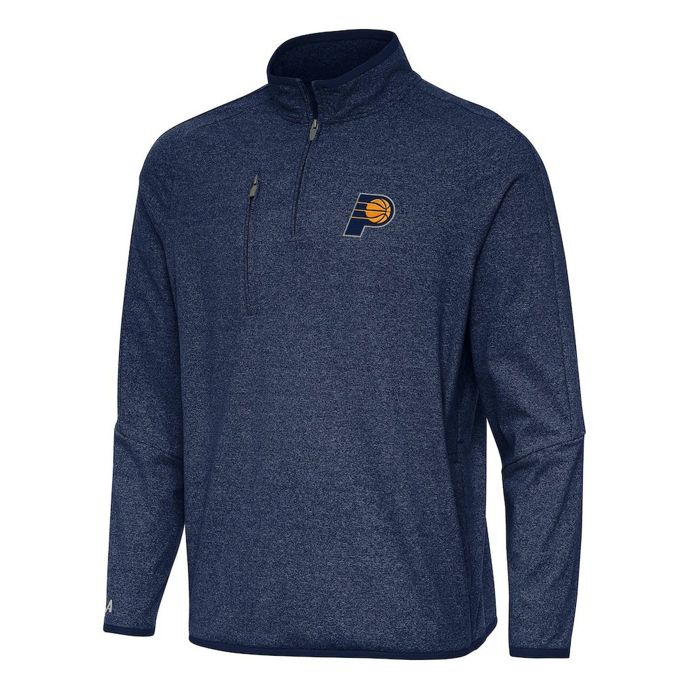 Indiana Pacers Antigua Certain Quarter-Zip Tri-Blend Sweatshirt