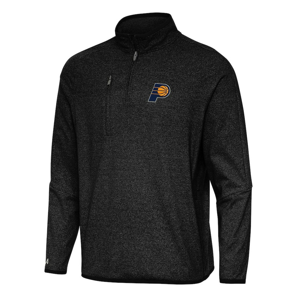 Indiana Pacers Antigua Certain Quarter-Zip Tri-Blend Sweatshirt