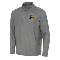 Indiana Pacers Antigua Subtle Quarter-Zip Sweatshirt