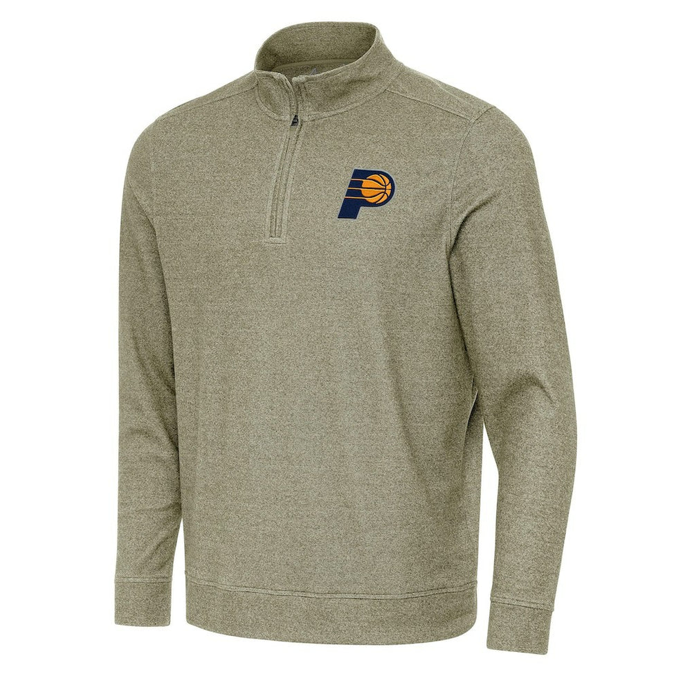 Indiana Pacers Antigua Subtle Quarter-Zip Sweatshirt