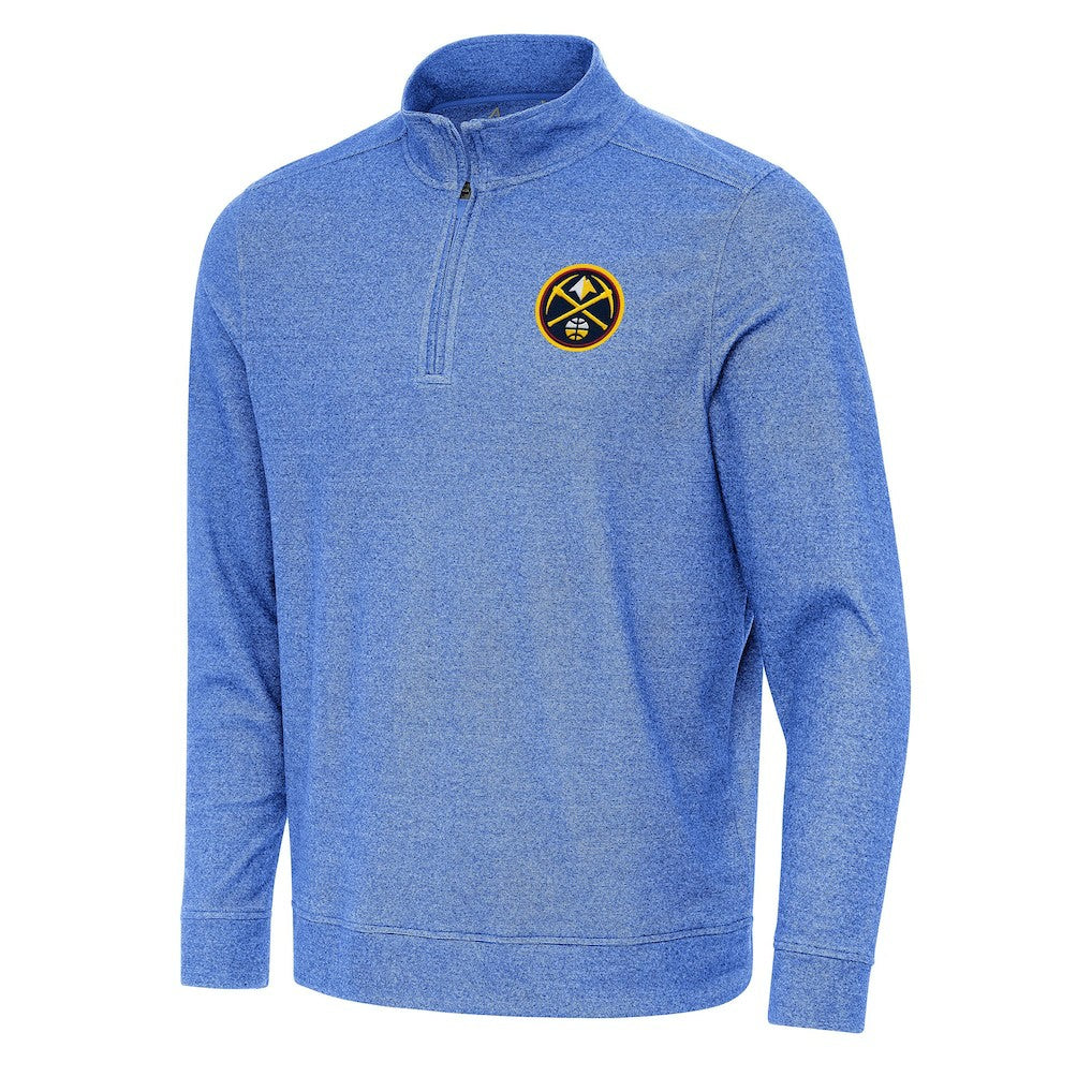 Denver Nuggets Antigua Subtle Quarter-Zip Sweatshirt sale