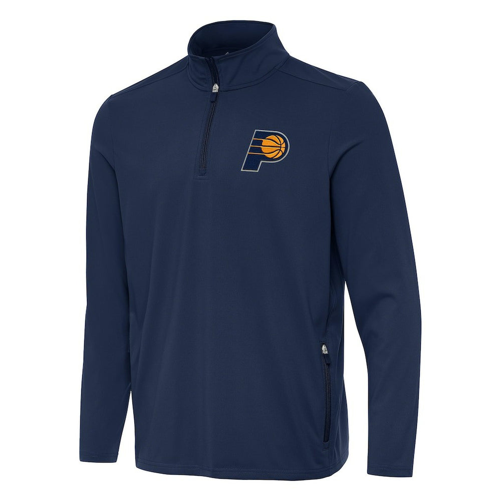 Indiana Pacers Antigua Perilous Quarter-Zip Sweatshirt