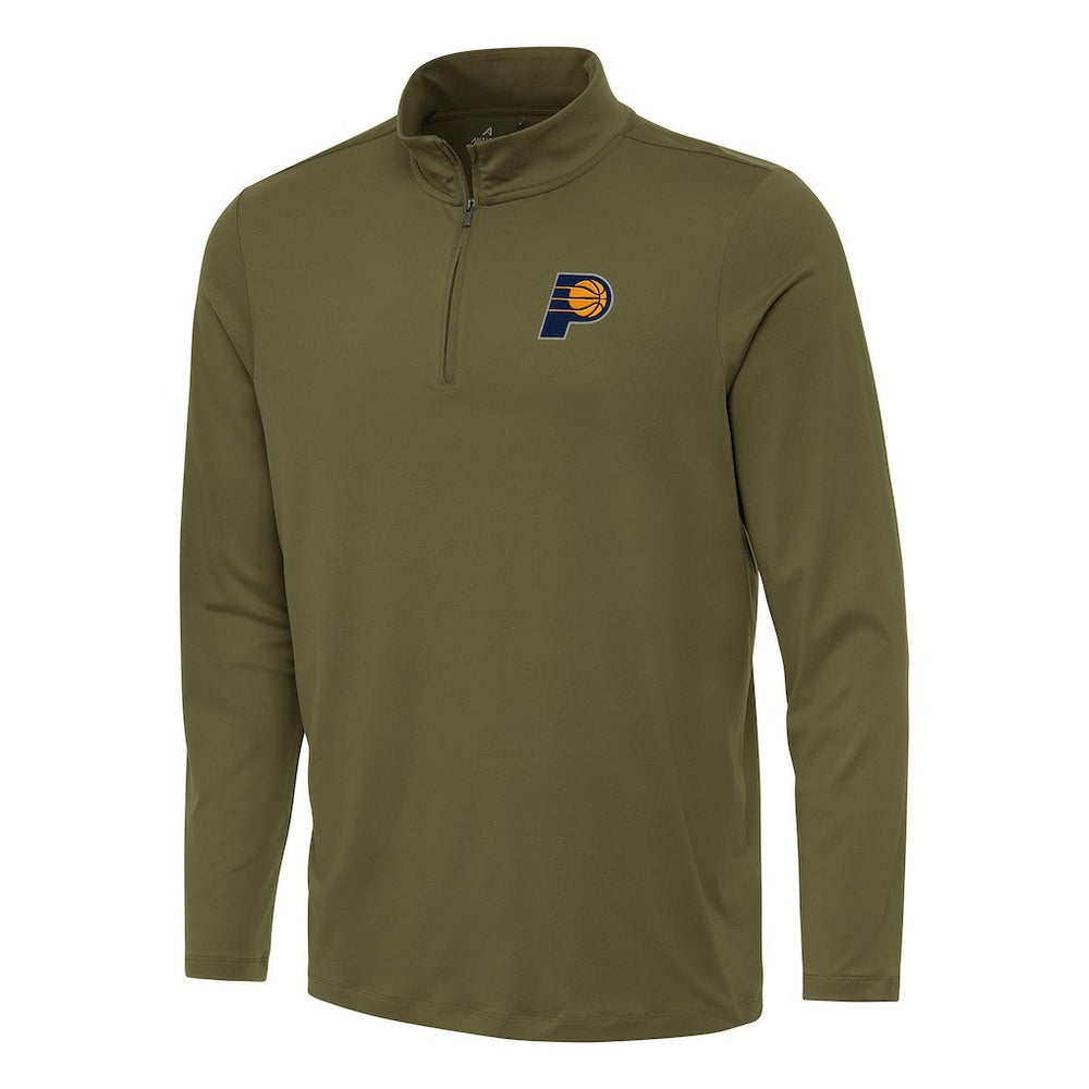 Indiana Pacers Antigua Reprocess Quarter-Zip Top