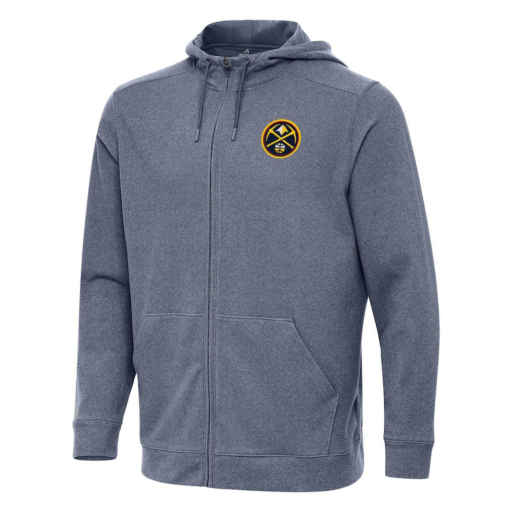 Denver Nuggets Antigua Effortless Full-Zip Hoodie Jacket sale