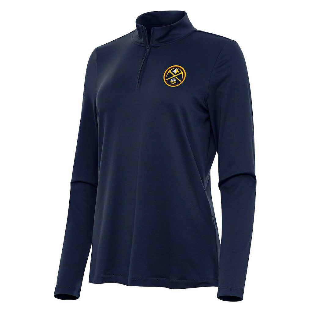 Denver Nuggets Antigua Women's Reprocess Quarter-Zip Top sale