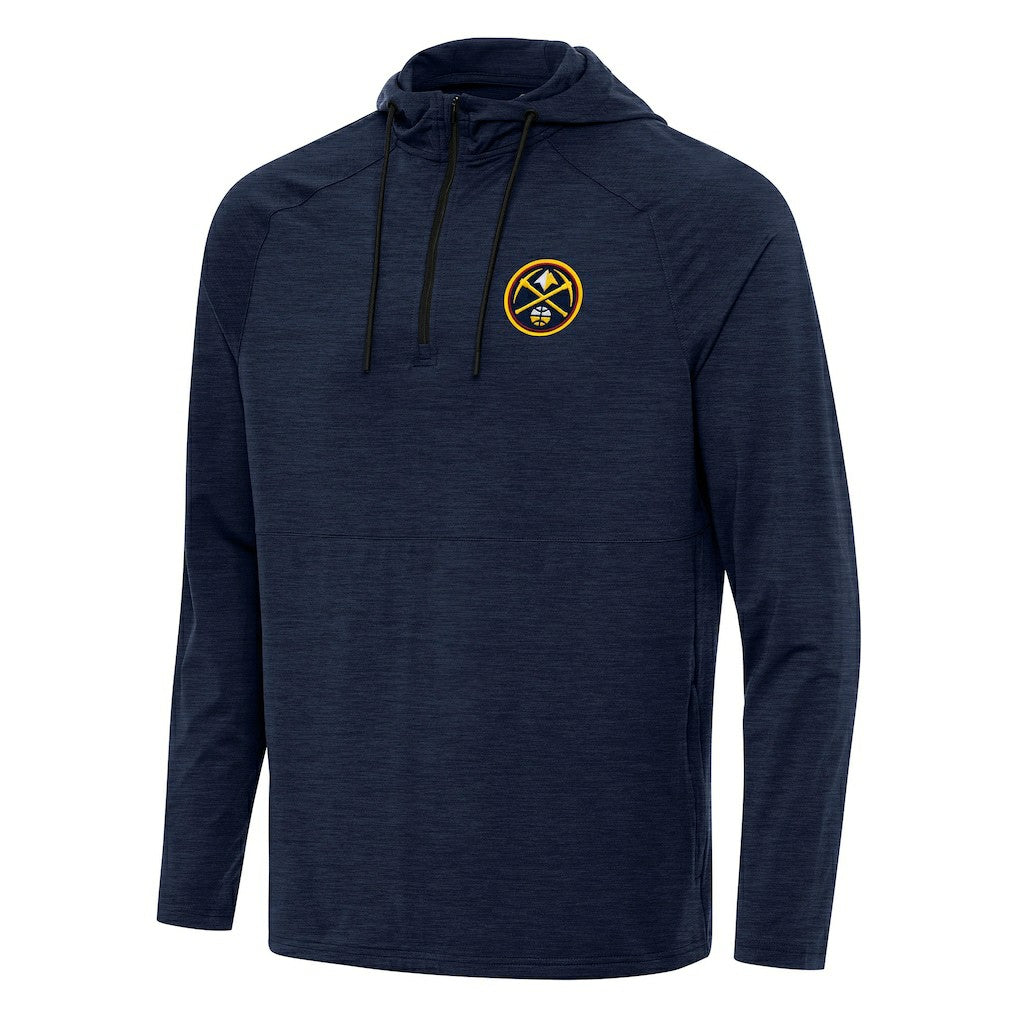 Denver Nuggets Antigua Spikes Raglan Quarter-Zip Hoodie sale