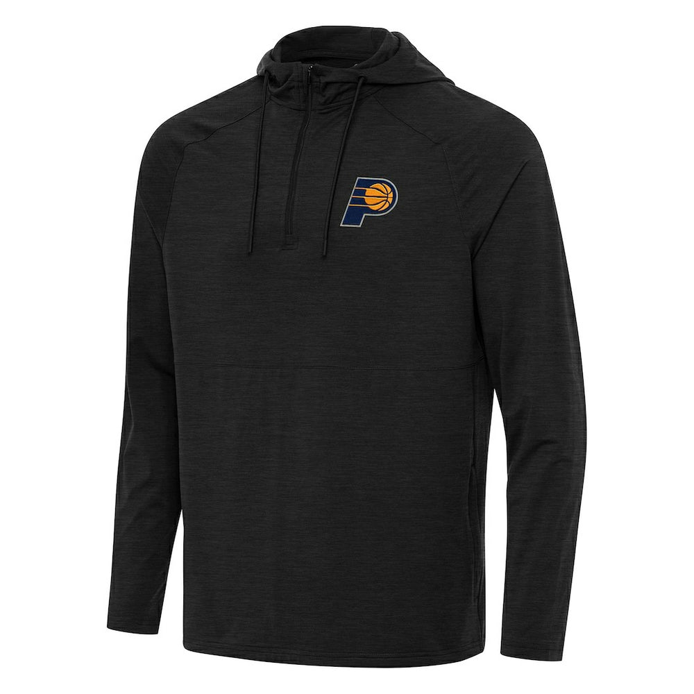 Indiana Pacers Antigua Spikes Raglan Quarter-Zip Hoodie