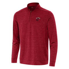 Miami Heat Antigua Bright Quarter-Zip Top