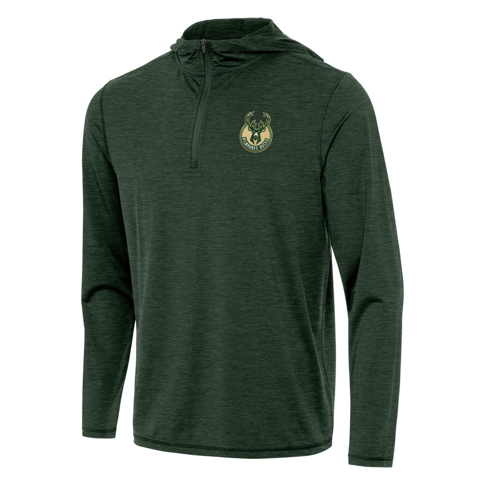 Milwaukee Bucks Antigua Tidy Quarter-Zip Hoodie