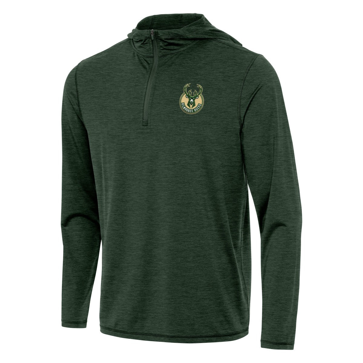 Milwaukee Bucks Antigua Tidy Quarter-Zip Hoodie