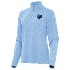 Memphis Grizzlies Antigua Women's Mentor Quarter-Zip Mock Long Sleeve Top