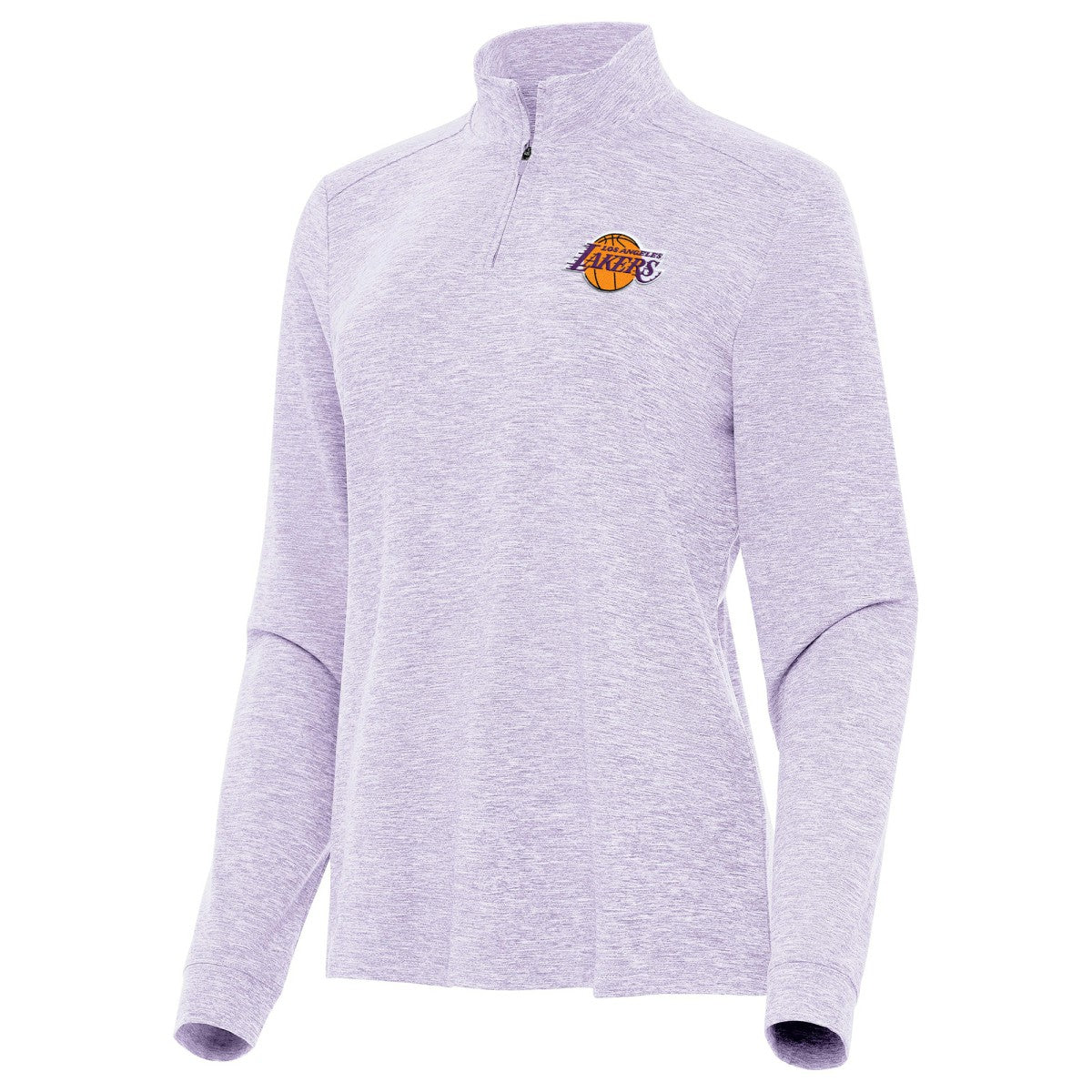 Los Angeles Lakers Antigua Women's Mentor Quarter-Zip Mock Long Sleeve Top