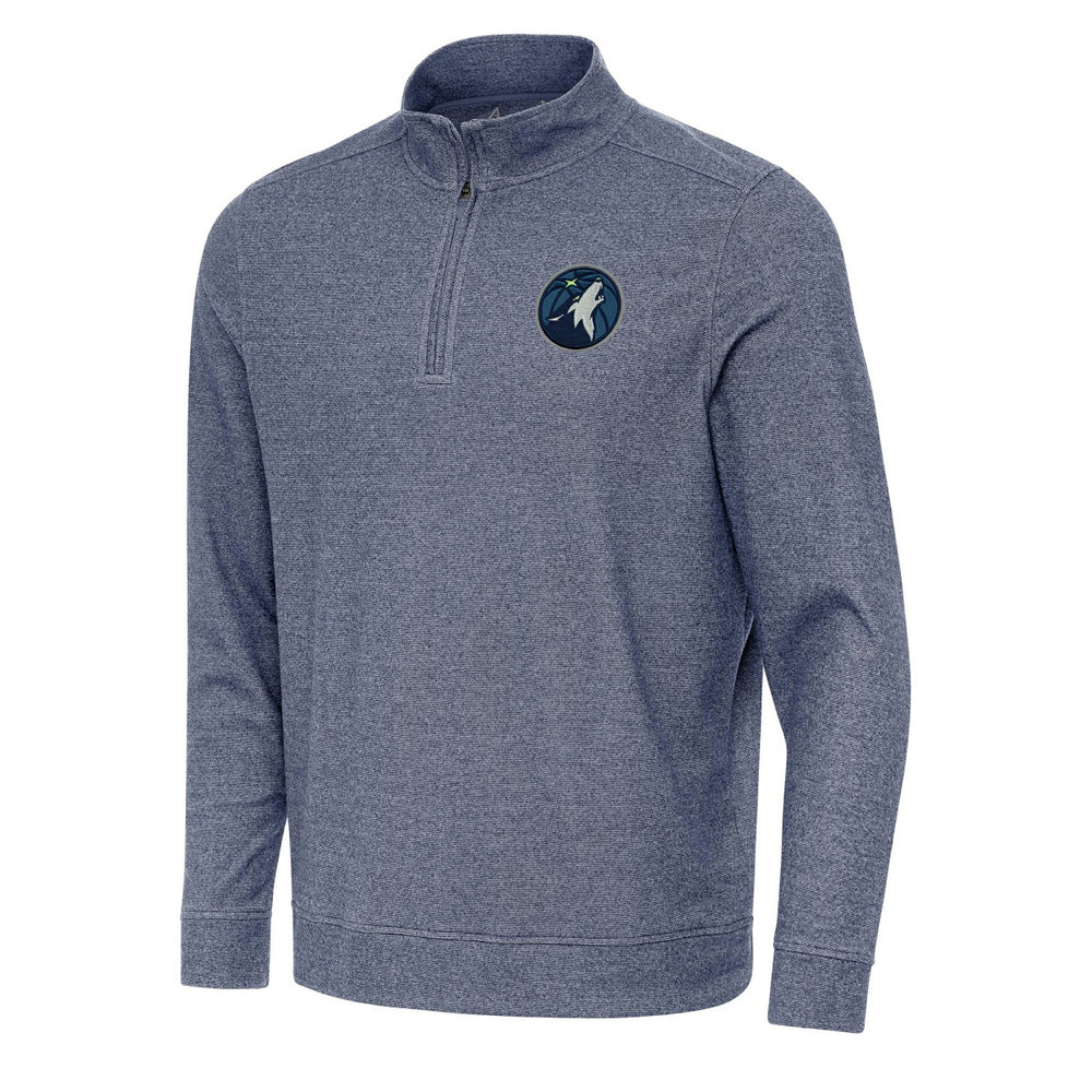 Minnesota Timberwolves Antigua Subtle Quarter-Zip Sweatshirt