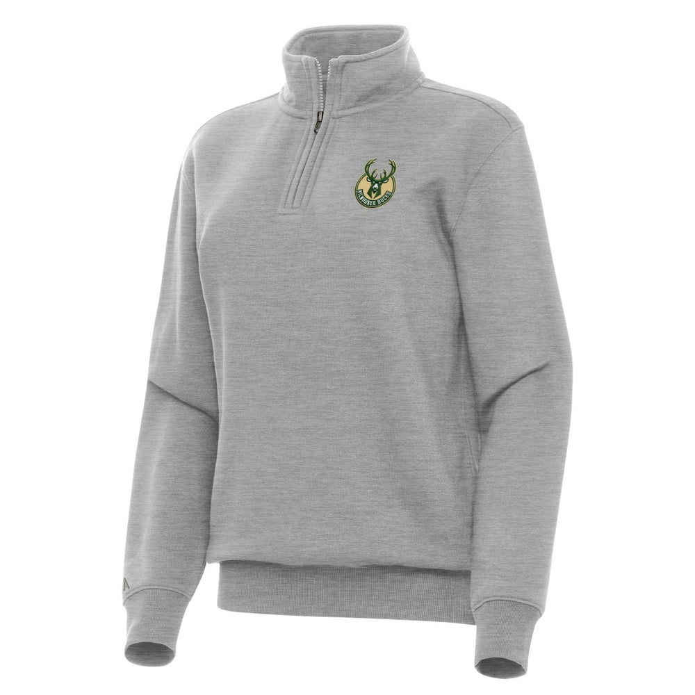 Milwaukee Bucks Antigua Women's Victory Quarter-Zip Sweatshirt
