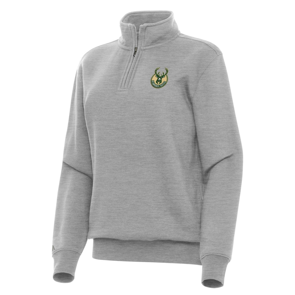 Milwaukee Bucks Antigua Women's Victory Quarter-Zip Sweatshirt