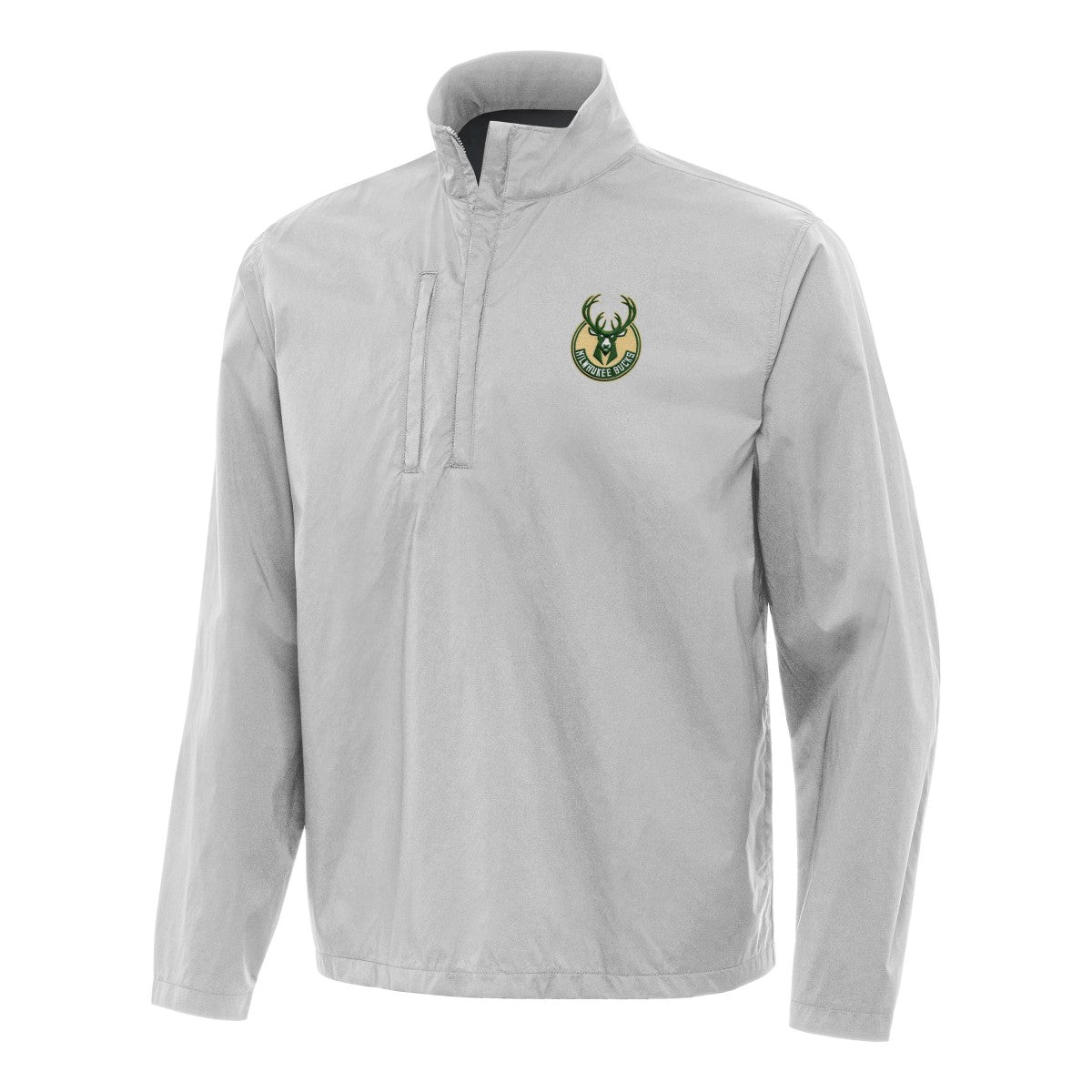Milwaukee Bucks Antigua Brisk Quarter-Zip Windbreaker