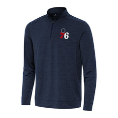 Philadelphia 76ers Antigua Bright Quarter-Zip Top