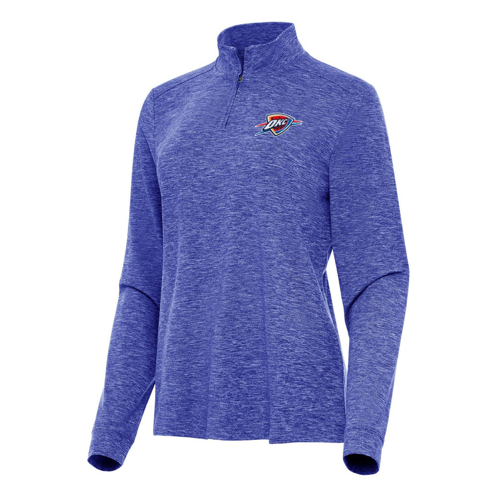 Oklahoma City Thunder Antigua Women's Mentor Quarter-Zip Mock Long Sleeve Top