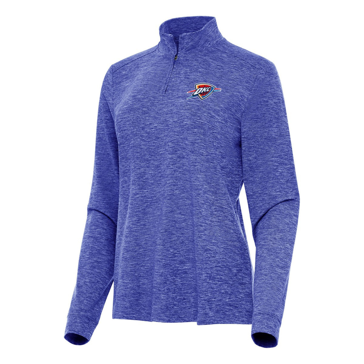 Oklahoma City Thunder Antigua Women's Mentor Quarter-Zip Mock Long Sleeve Top