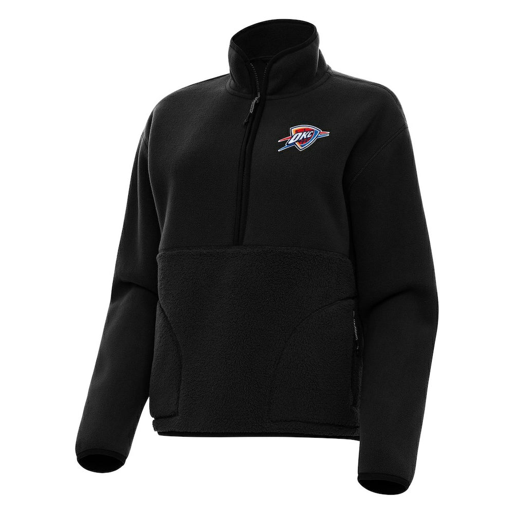 Oklahoma City Thunder Antigua Women's Figure Half-Zip Pullover Sweatshirt
