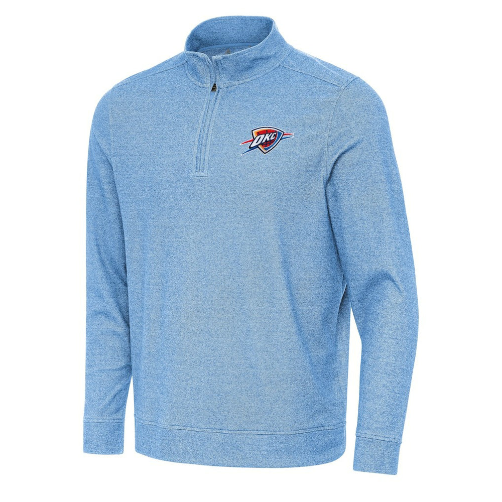 Oklahoma City Thunder Antigua Subtle Quarter-Zip Sweatshirt