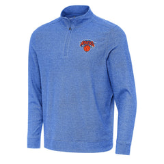 New York Knicks Antigua Subtle Quarter-Zip Sweatshirt