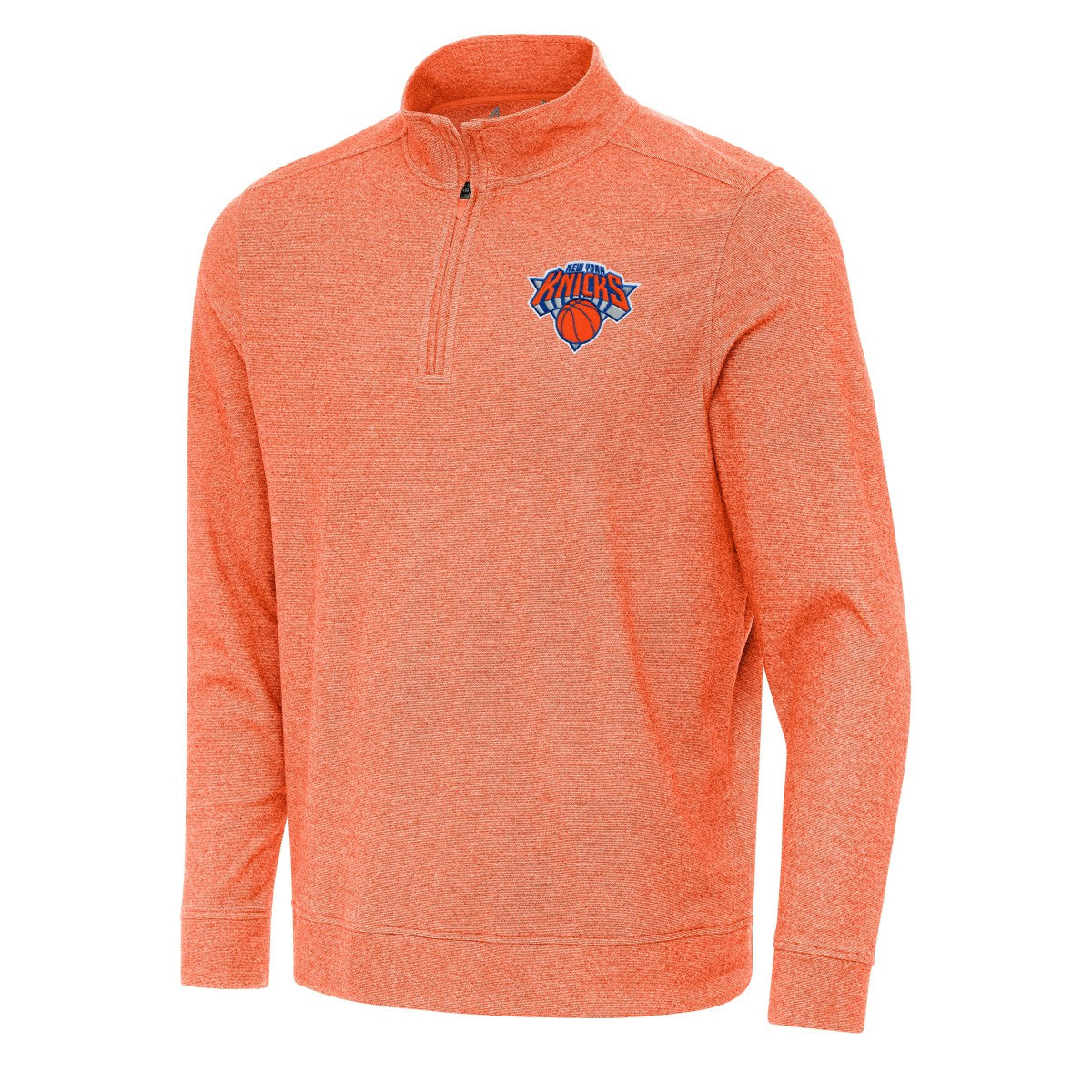 New York Knicks Antigua Subtle Quarter-Zip Sweatshirt