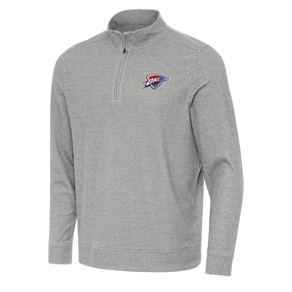 Oklahoma City Thunder Antigua Subtle Quarter-Zip Sweatshirt