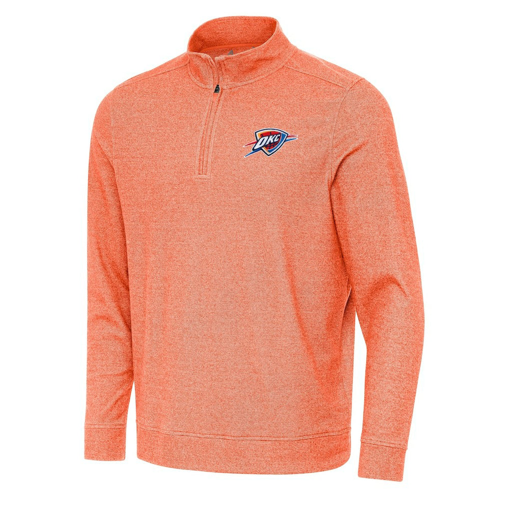 Oklahoma City Thunder Antigua Subtle Quarter-Zip Sweatshirt