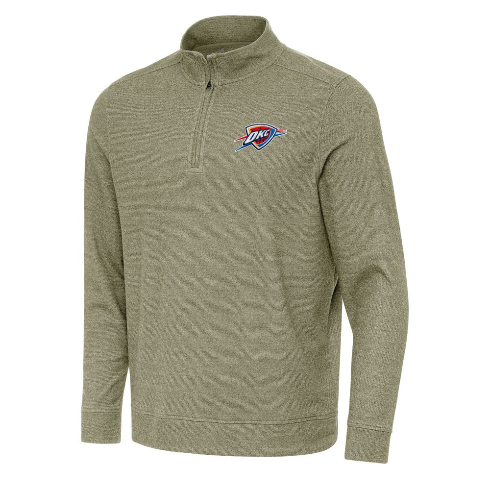 Oklahoma City Thunder Antigua Subtle Quarter-Zip Sweatshirt