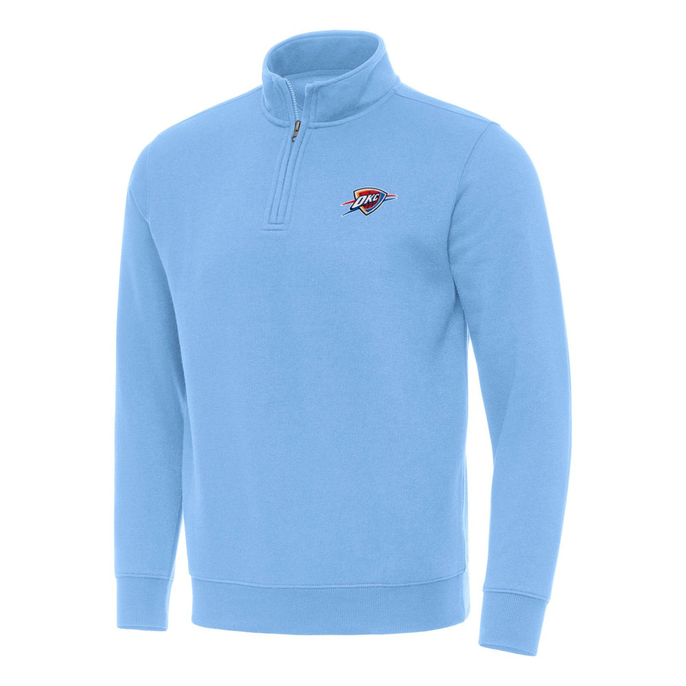 Oklahoma City Thunder Antigua Victory Quarter-Zip Mock Sweatshirt