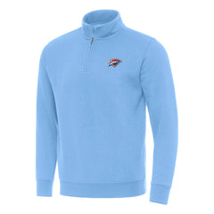 Oklahoma City Thunder Antigua Victory Quarter-Zip Mock Sweatshirt