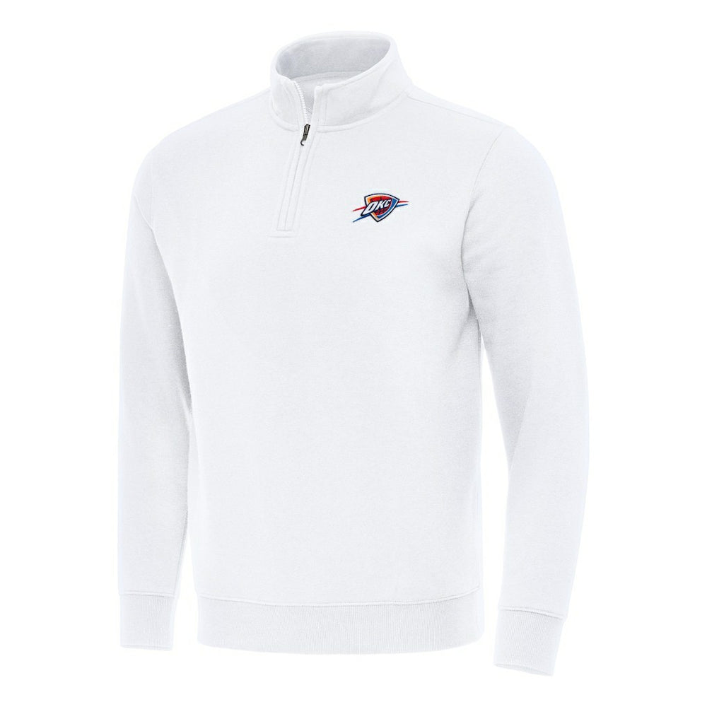 Oklahoma City Thunder Antigua Victory Quarter-Zip Mock Sweatshirt