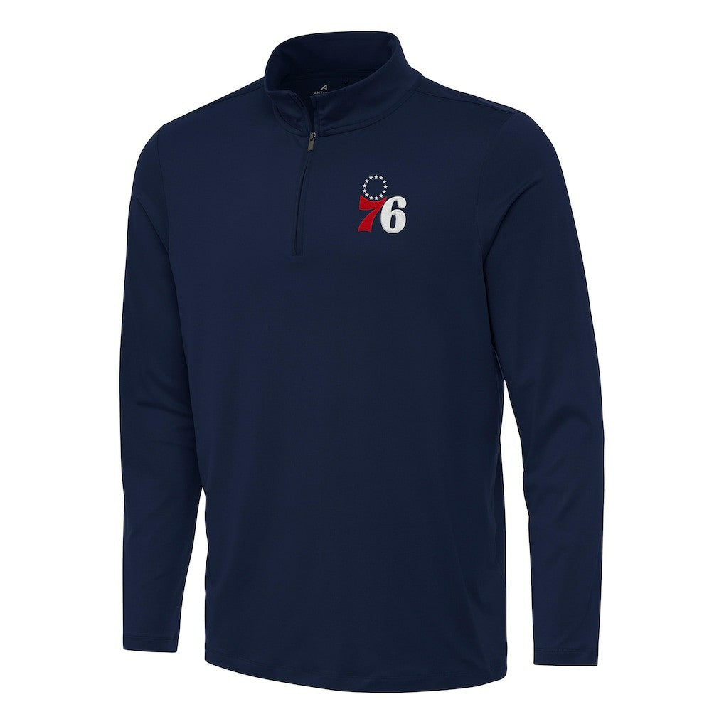 Philadelphia 76ers Antigua Reprocess Quarter-Zip Top