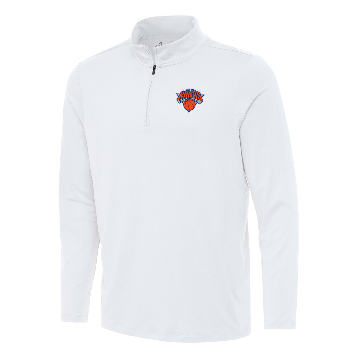 New York Knicks Antigua Reprocess Quarter-Zip Top