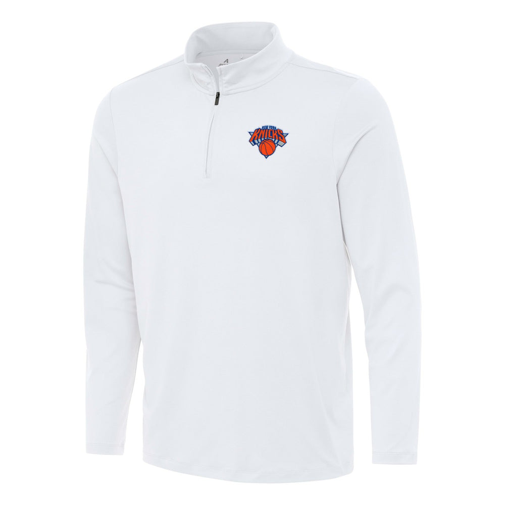 New York Knicks Antigua Reprocess Quarter-Zip Top
