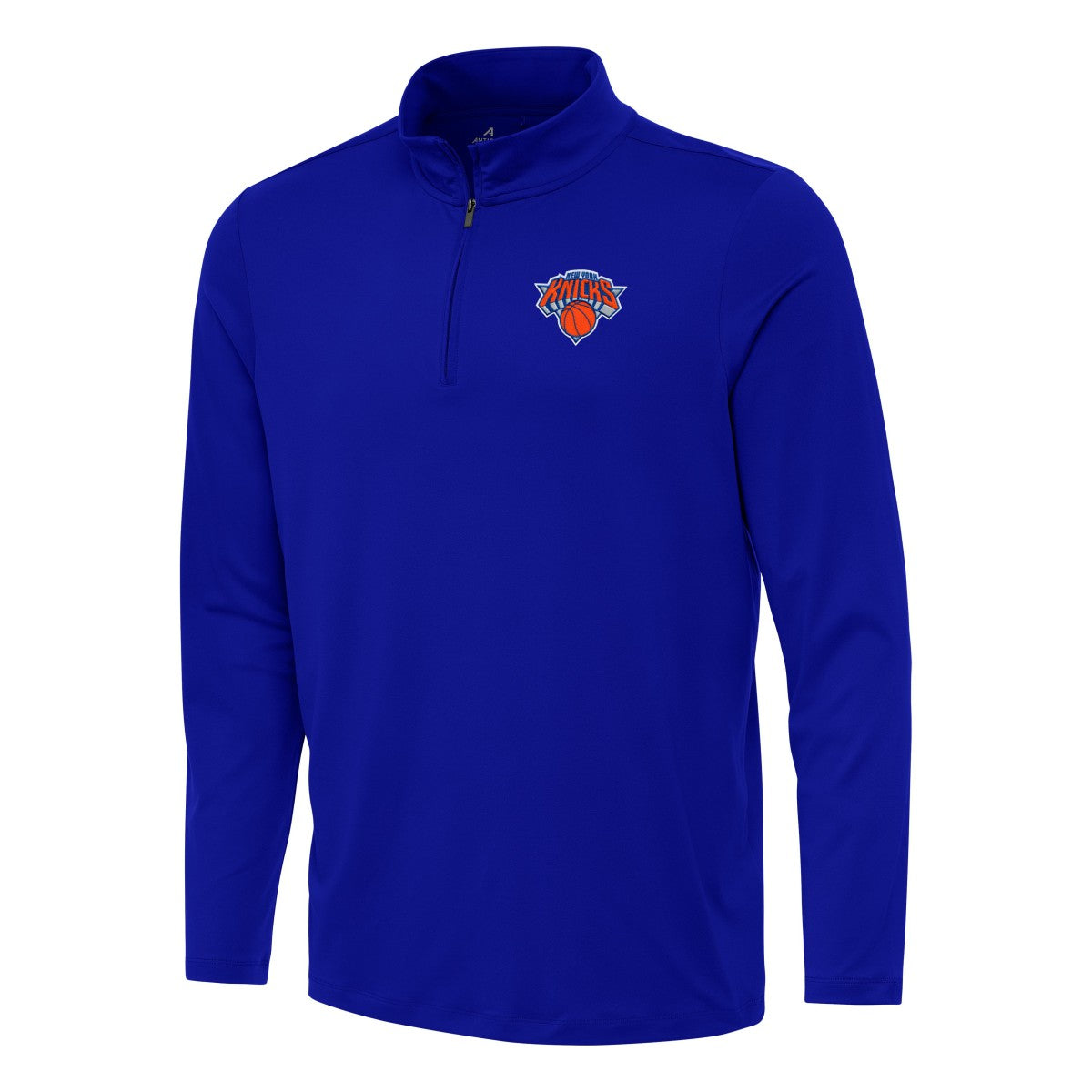 New York Knicks Antigua Reprocess Quarter-Zip Top