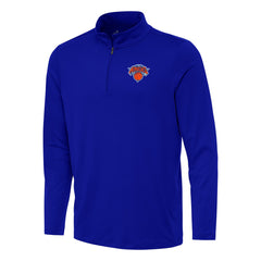 New York Knicks Antigua Reprocess Quarter-Zip Top