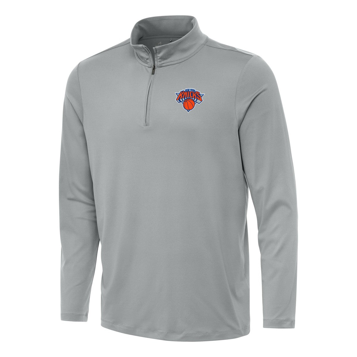 New York Knicks Antigua Reprocess Quarter-Zip Top