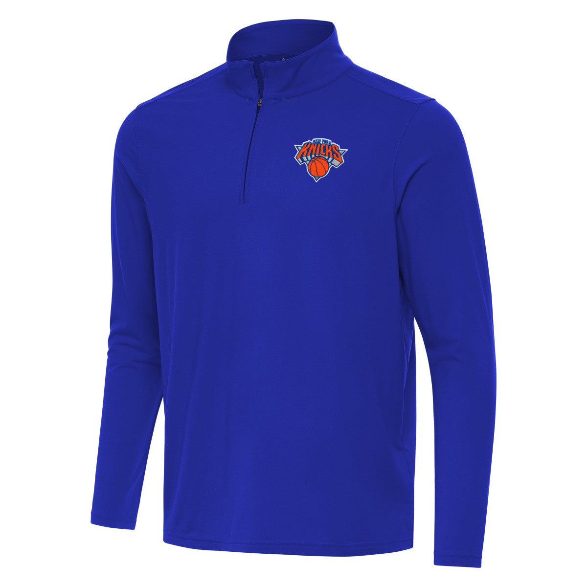 New York Knicks Antigua Intent Quarter-Zip Top