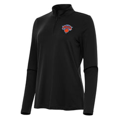 New York Knicks Antigua Women's Reprocess Quarter-Zip Top