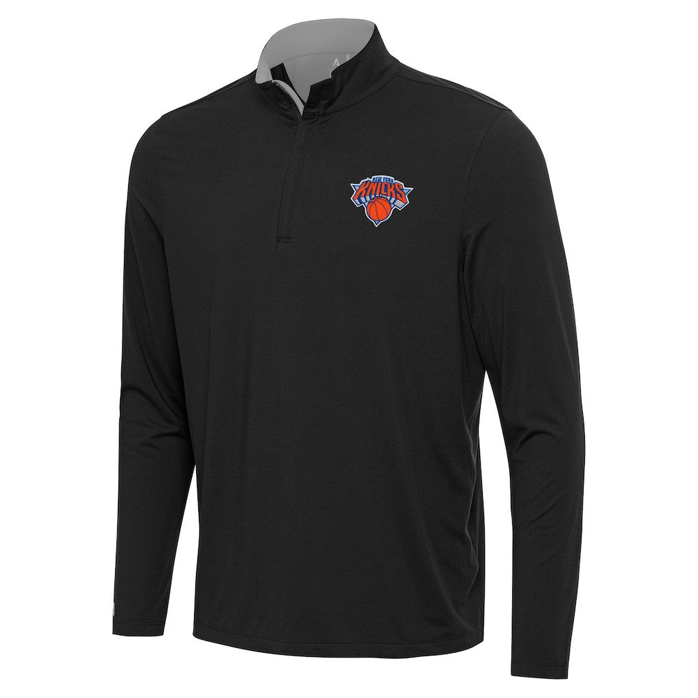 New York Knicks Antigua Content Quarter-Zip Top