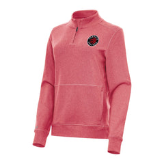 Toronto Raptors Antigua Women's Crush Quarter-Zip Fleece Sweatshirt