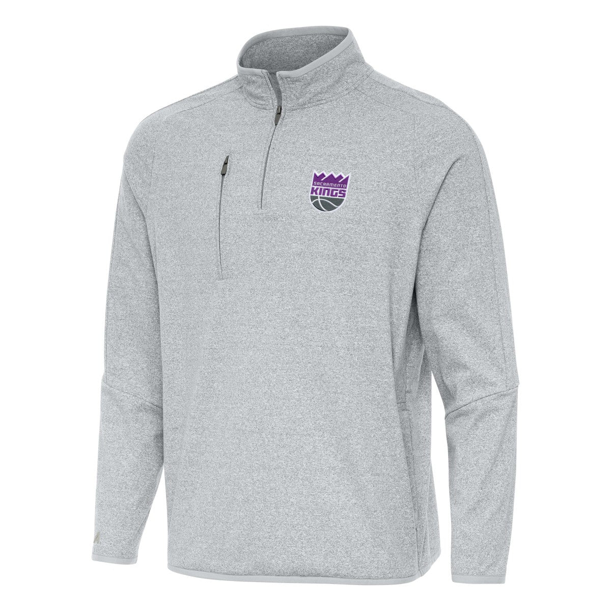 Sacramento Kings Antigua Certain Quarter-Zip Tri-Blend Sweatshirt