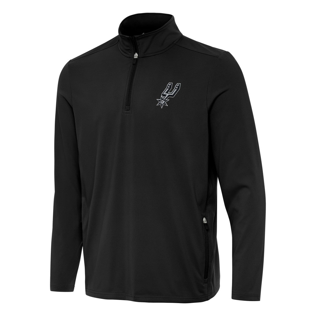 San Antonio Spurs Antigua Perilous Quarter-Zip Sweatshirt